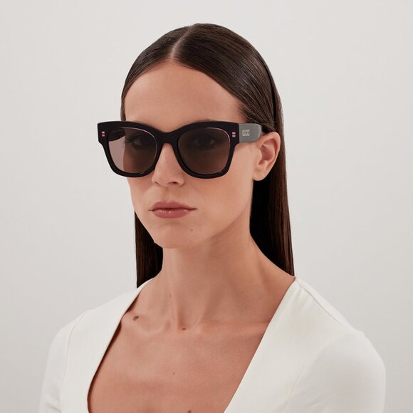 Gucci GG1789S 002 Sunglasses Dark Havana Square Frame, Brown Lenses main image 7